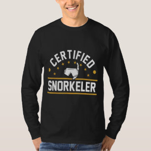 T-shirt Certified Snorkeler Scuba Plongée Plongée avec tub