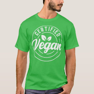 T-shirt Certified Vegan Powered By Veggies Funny Vegetaria