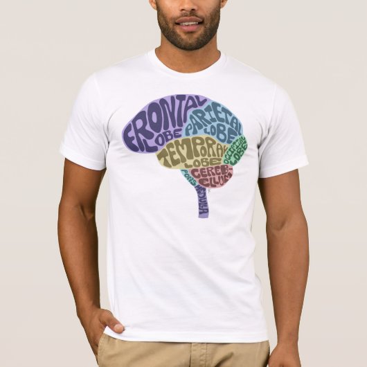 T-shirt cerveau (Devant)