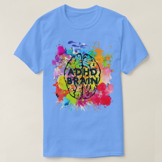 T-shirt Cerveau ADHD 3 (Design devant)
