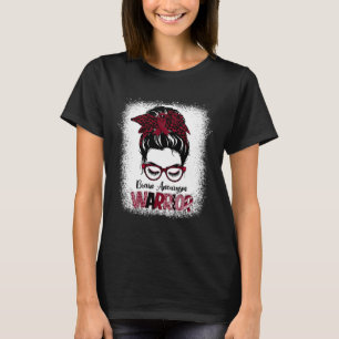 T-shirt Cerveau Aneurysme Guerrier Mois Bourgogne Ruban