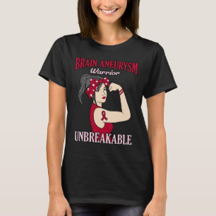 T-shirt Cerveau Aneurysme Guerrier Mois de sensibilisation