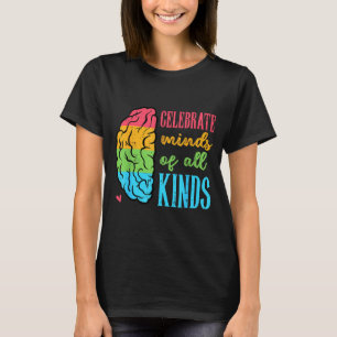T-shirt Cerveau Autisme Célébrer Esprits Toutes Sortes Sen