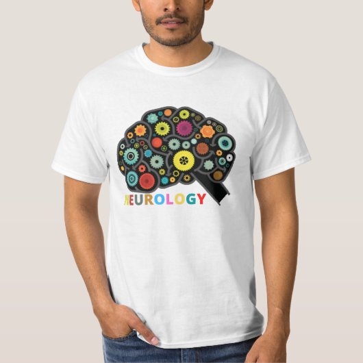 T-SHIRT CERVEAU AVEC NEUROLOGIE (Devant)