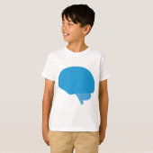 T-shirt Cerveau Bleu (Devant entier)