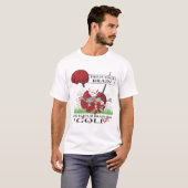 T-shirt Cerveau de golf (Devant entier)
