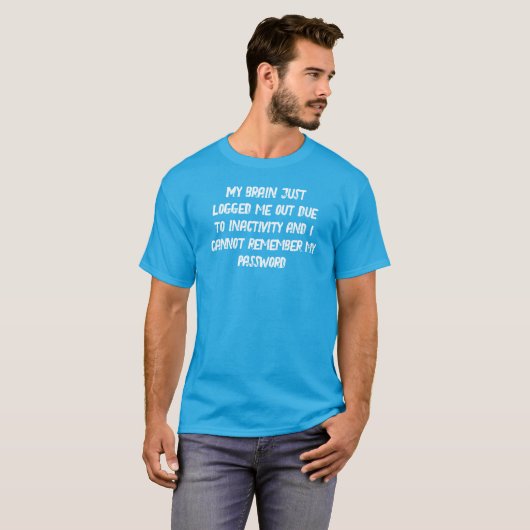 T-shirt Cerveau déconnecté (Devant entier)