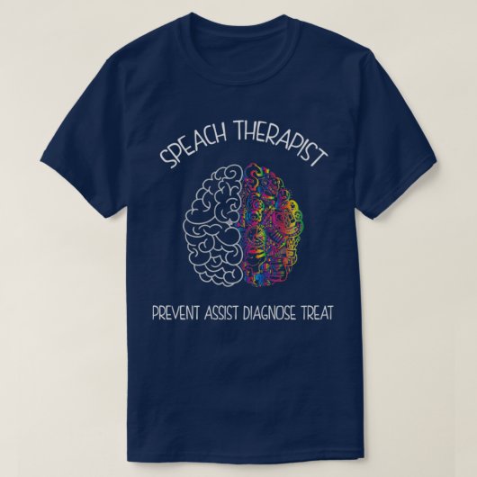 T-shirt Cerveau d'un discours Pathologiste Cadeau Langue d (Design devant)