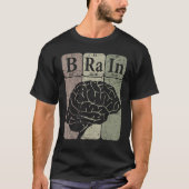 T-shirt Cerveau Éléments de tableau périodique Neurologue  (Devant)