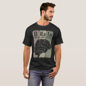 T-shirt Cerveau Éléments de tableau périodique Neurologue  (Devant entier)