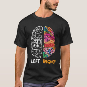 T-shirt Cerveau gauche Pi droite du cerveau 8