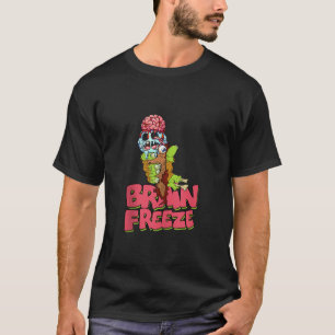 T-shirt Cerveau Gel Effrayant Zombie Crème glacée Cône Und