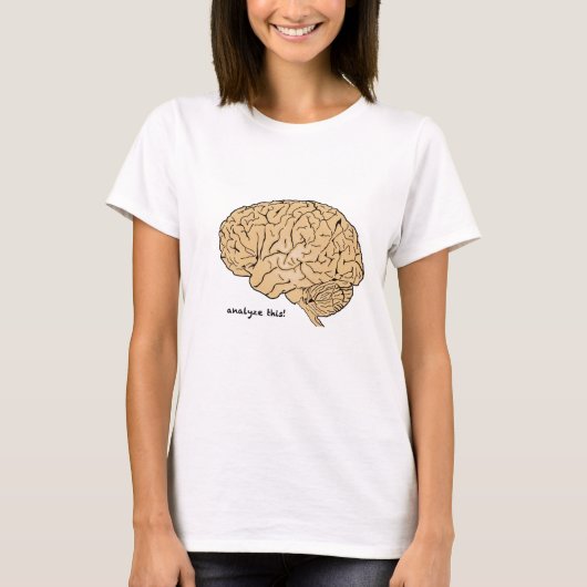 T-shirt Cerveau Humain : Analysez Ceci ! (Devant)
