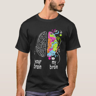 T-shirt Cerveau Neurodiversité Idée Pour Dyslexie Tdah Aut