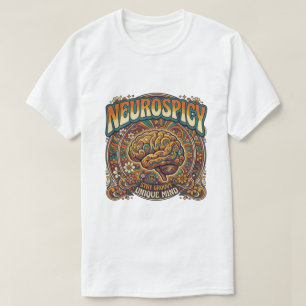 T-shirt Cerveau Neuroépicé Tee Psychedelique Rétro Groov