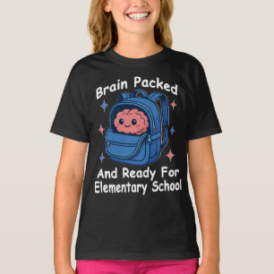 T-shirt « Cerveau prêt pour l'école primaire »