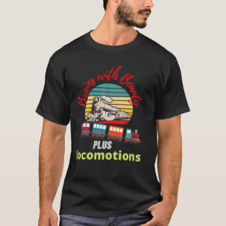 T-shirt Cerveaux Avec Beauté Plus Locomotion Train Cadeau