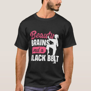 T-shirt Cerveaux De Beauté Et Une Ceinture Noire Arts Mart