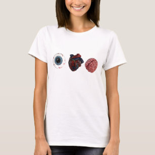 T-shirt Cerveaux de coeur d'oeil