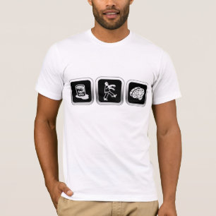 T-shirt Cerveaux de zombi de déchets toxiques
