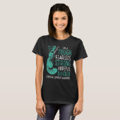 T-shirt Cervical Cancer Sensibilisation Ribbon Guerrier Su (Devant entier)