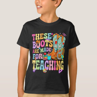 T-shirt Ces bottes sont faites pour enseigner la rentrée s