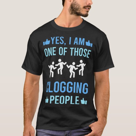T-shirt Ces Gens Clogging Clog Clog Clogger (Devant)