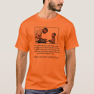 T-shirt Ces hommes sont pièce en t de DJs trop