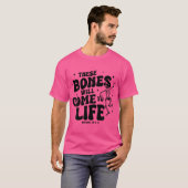 T-shirt Ces Os Viendront À Vie Dansant Skeleton Chr (Devant entier)