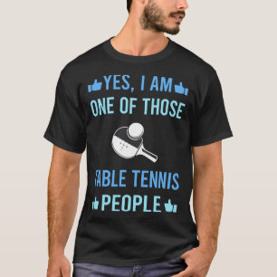 T-shirt Ces Personnes Ping Pong De Tennis De Table