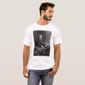 T-shirt Cesar Franck à la console de l'organe (Devant entier)
