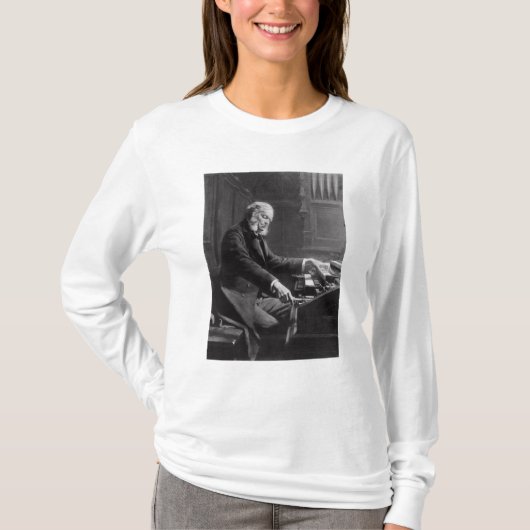 T-shirt Cesar Franck à la console de l'organe (Devant)