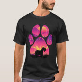 T-shirt Cesky Terrier Paw Maman Papa Chien Femmes Hommes (Devant)
