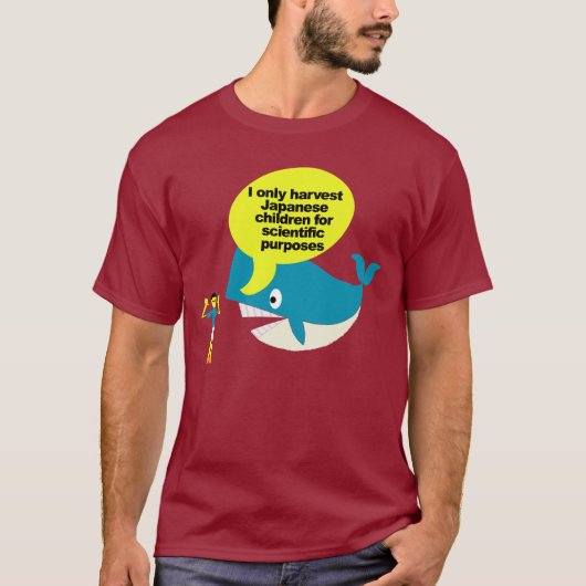T-shirt cessez de tuer des baleines (Devant)