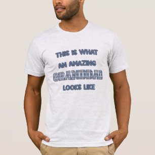T-shirt C'est à ça que ressemble un super papy à carreaux