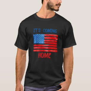 T-shirt C'est à la maison Football Football Usa Fan Son Co