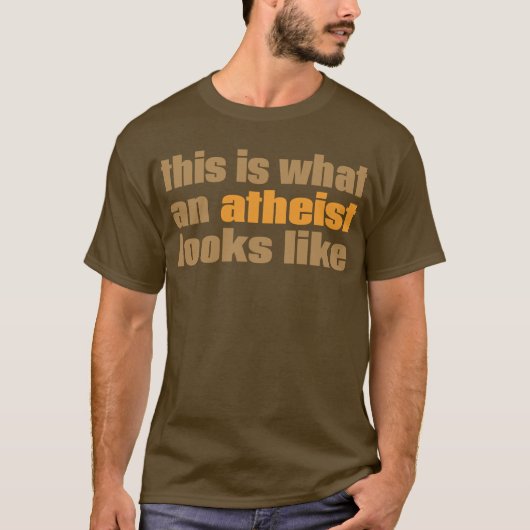 T-shirt C'est à quel athée ressemble (Devant)