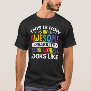 T-shirt C'Est Ainsi Qu'Un Malheureux Travailleur Social Ha