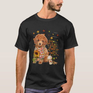 T-shirt C'est Automne Y Tous Jouet ROUGE Poodle Chien Than