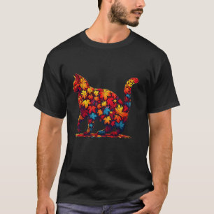 T-shirt C'est automne Y tout Chat Leaf Fall Tree Bonjour A