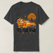 T-shirt C'est Automne Y'all Camion Citrouille Automne Arbr (Design devant)