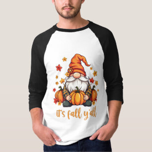 T-shirt C'est Automne Y'all Gnomes Citrouille Automne Than