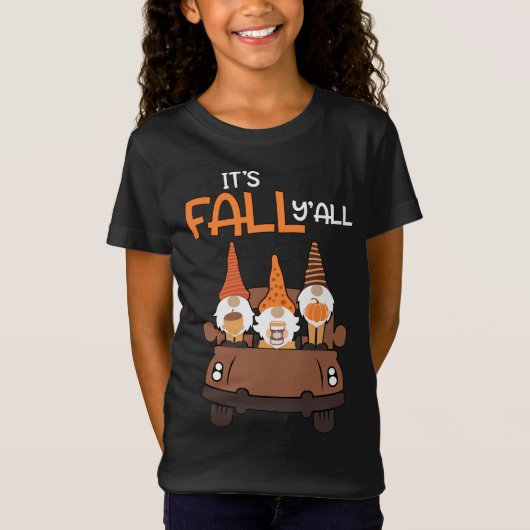 T-Shirt C'est Automne Y'all Gnomes Gnome Elves Elfes Autum (Devant)