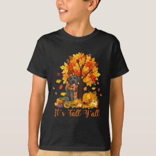 T-shirt C'est automne Y'all Labrador Black Lab Halloween M