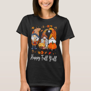 T-shirt C'est Automne Y'all mignon Citrouille Gnome Automn