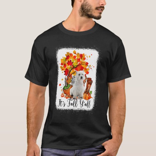 T-shirt C'est automne Y'all Westie Dog Halloween Thanksgiv (Devant)