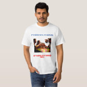 T-shirt C'est beau au paradis, mais l'équipe est en enfer (Devant entier)