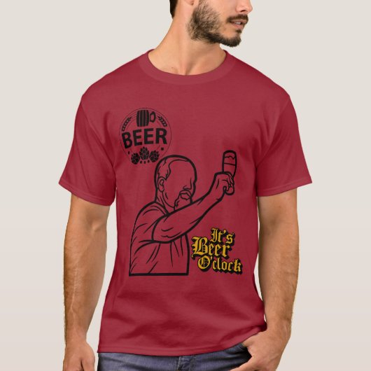T-shirt C'est Beer O'Clock ! (Devant)