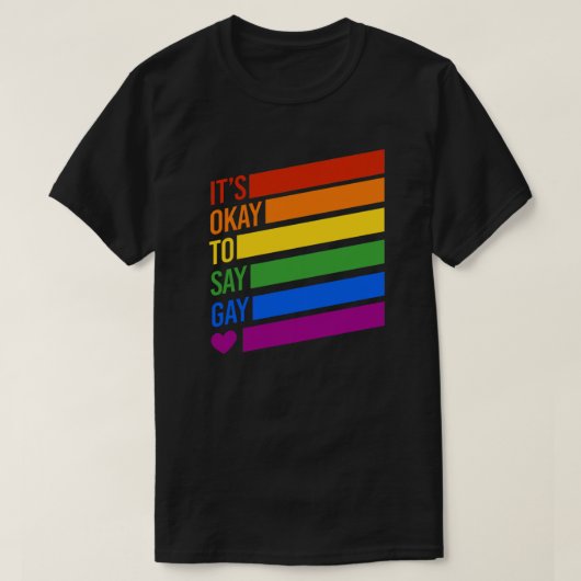 T-shirt C'est bon de dire Gay (Design devant)