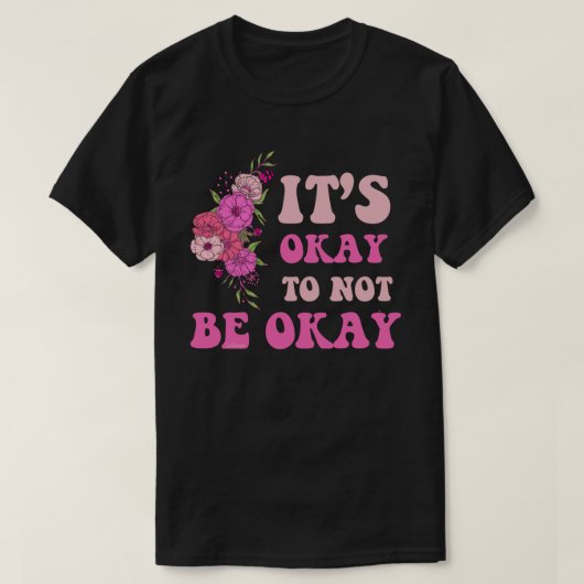 T-shirt C'EST BON DE NE PAS ÊTRE BON à fleurs (Design devant)